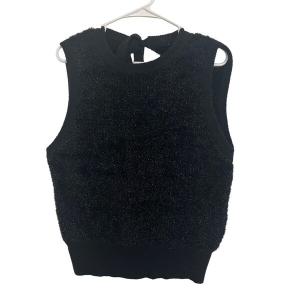 GANNI Sparkle Knit Tank Top Sweater Vest Size Medium - Picture 2 of 9